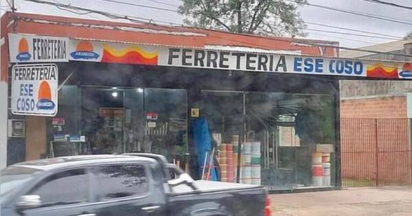 La Nación / Viral: ferretería de Luque Ese Coso causa mucha risa en internet