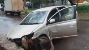 Ciudad del Este: Tras robar G. 10.000, delincuente choca y termina detenido