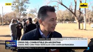 Crisis del combustible en Argentina: Venderán gasoil más caro para vehículos con chapa extranjera - ABC Noticias - ABC Color