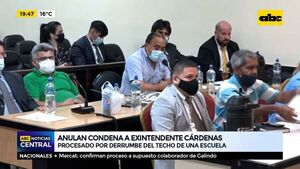 Anulan condena a exintendente de Lambaré Roberto Cárdenas, procesado por techo derrumbado de escuela - ABC Noticias - ABC Color