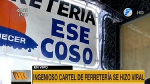 “Ferretería ese coso”: Propietario explica el porqué del nombre