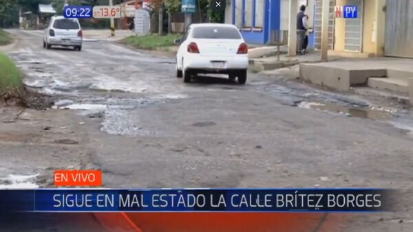 Luque: Sigue el calvario sobre la avenida Brítez Borges