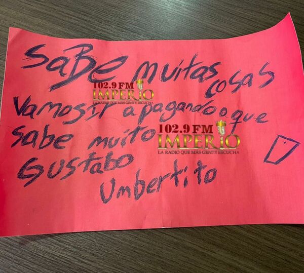 Amenazas no cesan y ahora alcanza a comunicadores radiales - Radio Imperio