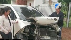 Le chocaron y su esposa terminó con 8 costillas rotas