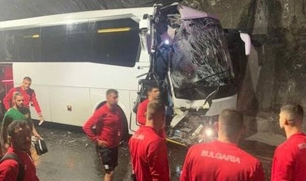 El bus de Bulgaria sufre accidente en Georgia y un jugador resultó herido