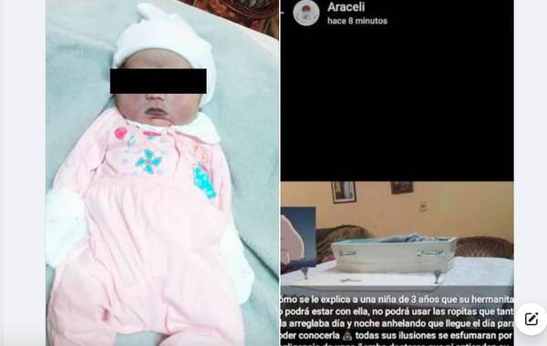 Crónica / Joven mamá denuncia neglicencia médica tras la muerte de su hija