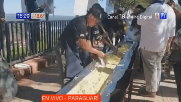 La sopa paraguaya más larga del mundo, en Paraguarí - PARAGUAYPE.COM