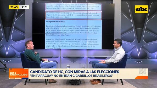 Santiago Peña: “Hay cigarrillos que dan mano de obra en Paraguay” - En Detalles - ABC Color