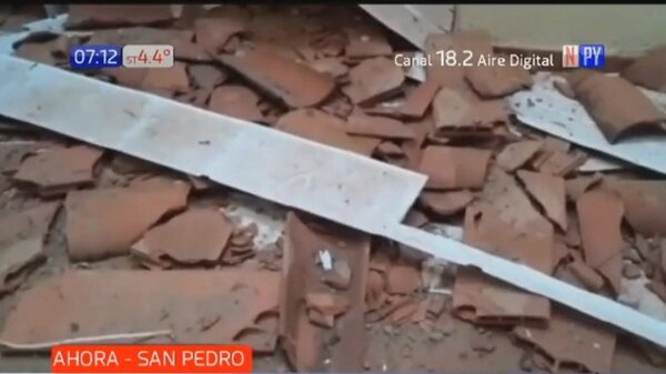 Cae techo de Unidad de Salud Familiar de Canindeyú | Noticias Paraguay