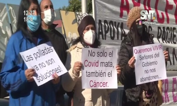 Pacientes oncológicos se manifiestan - SNT