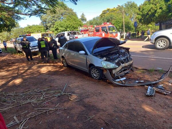 Policía fallece en choque frontal en Quiindy - Nacionales - ABC Color