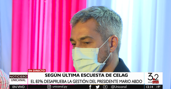 83% desaprueba gestión de Abdo Benítez, según encuesta de Celag