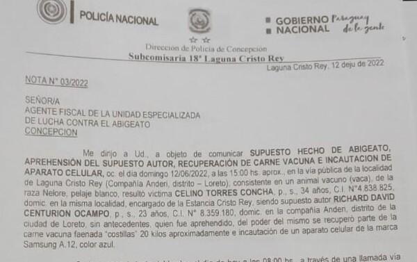 Dos casos de abigeato terminan mal para malhechores | Radio Regional 660 AM