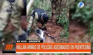 Hallan armas de policías asesinados en Puentesiño - PARAGUAYPE.COM