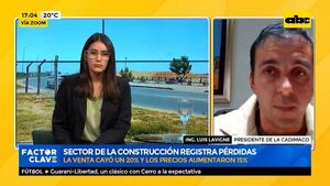 Sector de la construcción registra pérdidas: La venta cayó un 20% y los precios aumentaron 15% - Factor Clave - ABC Color