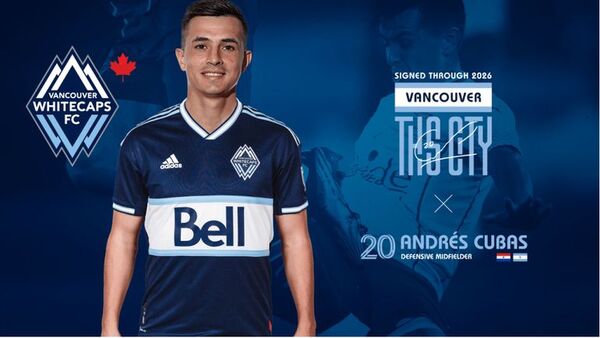 Andrés Cubas, presentado en el Vancouver Whitecaps de la MLS - Fútbol - ABC Color