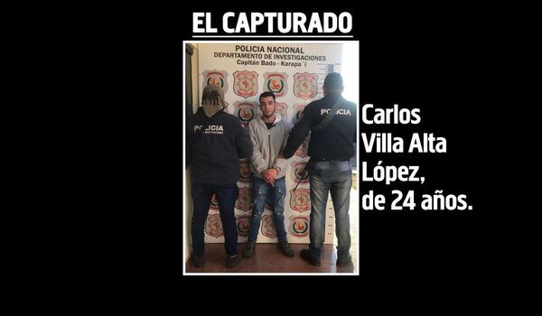 Cae en Capitán Bado el considerado como sicario más peligroso de la frontera - Policiales - ABC Color