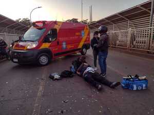Reportan choque entre motociclistas en el Puente de la Amistad - La Clave