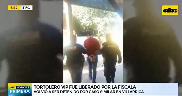 Fiscala libera a “tortolero VIP”, pero vuelve a ser detenido casi en el acto