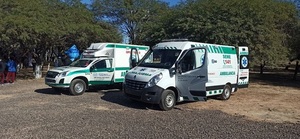 La XVI Región Sanitaria de Boquerón recibió dos ambulancias nuevas