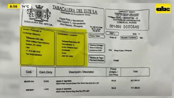 Caso avión retenido: Facturas revelan maniobra de Tabesa