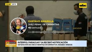 Interpol Paraguay recibió notificación sobre detención de Diego Benítez en Emiratos Árabes Unidos  - ABC Noticias - ABC Color