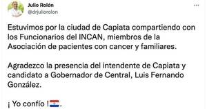 La Nación / Abdismo utiliza a pacientes con cáncer en acto político