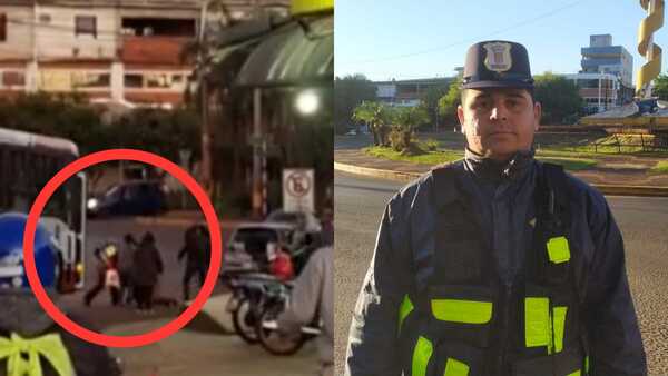 Pasajero de ómnibus internacional se tomó a golpes con inspector de tránsito
