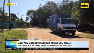 Pirayú: dos hombres asaltan camión repartidor de bebidas  - ABC Noticias - ABC Color