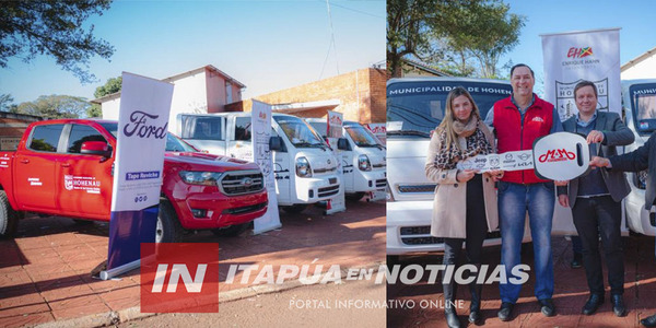 MUNICIPALIDAD DE HOHENAU RECIBE 3 VEHICULOS 0KM
