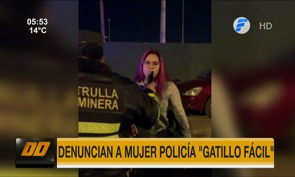 Denuncian a mujer policía ''gatillo fácil' en Remanso | Telefuturo