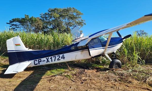 Avioneta boliviana cae en medio de un cañaveral en Iturbe - OviedoPress
