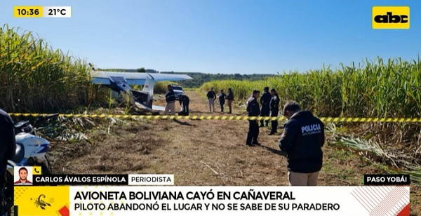 Avioneta cae en medio de cañaverales en Guairá