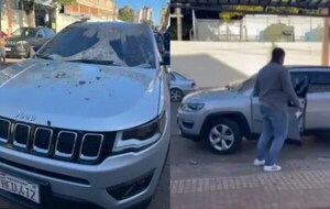 Derramó cagada de gato sobre vehículo que estacionó frente a su garage - Noticiero Paraguay