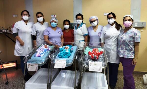 Clínicas: Trillizas ya están en su casa de Luque •