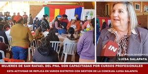 MUJERES DE SAN RAFAEL DEL PARANÁ SON CAPACITADAS EN OFICIOS