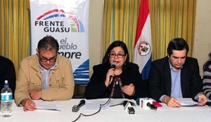 Esperanza Martínez confirma que el Frente Guasu retorna a la Concertación en pos de la chapa presidencial