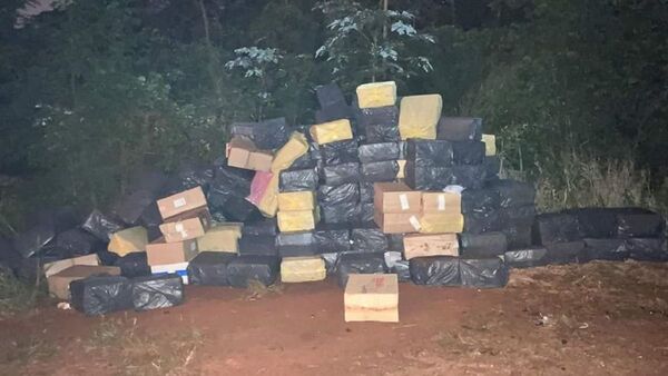 Contrabando: Cae otra megacarga de cigarrillos en Canindeyú