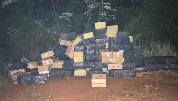 Contrabando: Cae otra megacarga de cigarrillos en Canindeyú