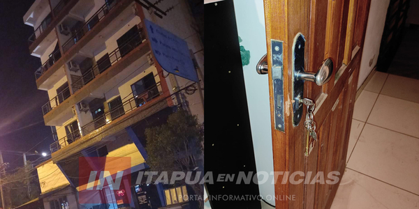 ENCARNACIÓN: LADRONES SE LLEVARON MILLONARIO BOTÍN DE UN DEPARTAMENTO CÉNTRICO