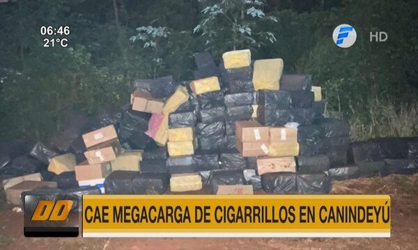 Cae megacarga de cigarrillos en Canindeyú | Telefuturo
