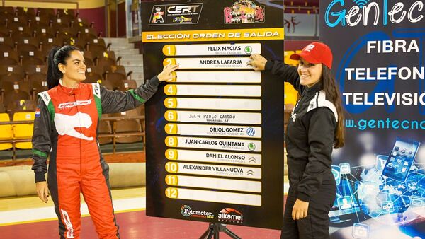 Andrea Lafarja destaca en el Rally de España