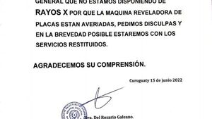 Ratón descompuso equipo de radiografía en Hospital de Curuguaty