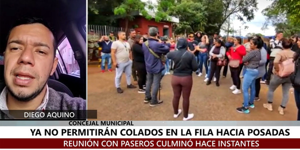 YA NO PERMITIRÁN COLADOS EN LA FILA HACIA POSADAS