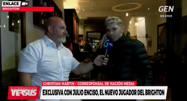 Enciso en Brighton: El compañero que ya le dio la bienvenida y un 'pedido' especial para sus padres