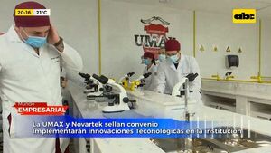 La UMAX y Novartek sellan convenio para implementar innovaciones tecnológicas en la institución  - Mundo empresarial - ABC Color