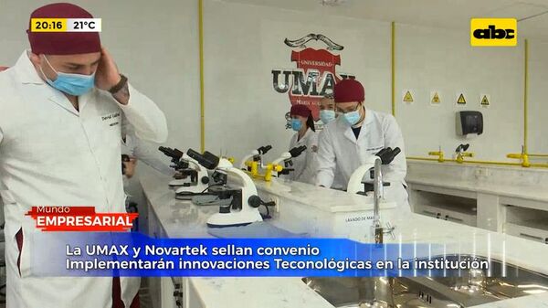 La UMAX y Novartek sellan convenio para implementar innovaciones tecnológicas en la institución  - Mundo empresarial - ABC Color