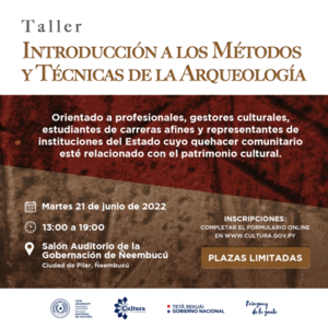 Secretaría de Cultura desarrollará desde este martes talleres sobre arqueología - .::Agencia IP::.
