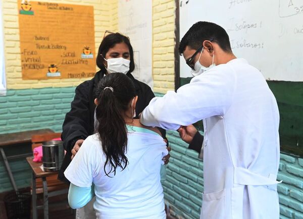 Vacunación en escuelas tiene escasa participación, dicen - Nacionales - ABC Color