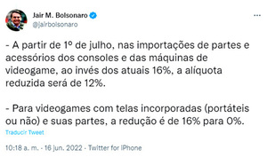 Brasil reduce impuesto para la importación de accesorios y máquinas de videojuegos - La Clave